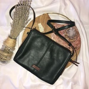 Fossil forest green crossbody